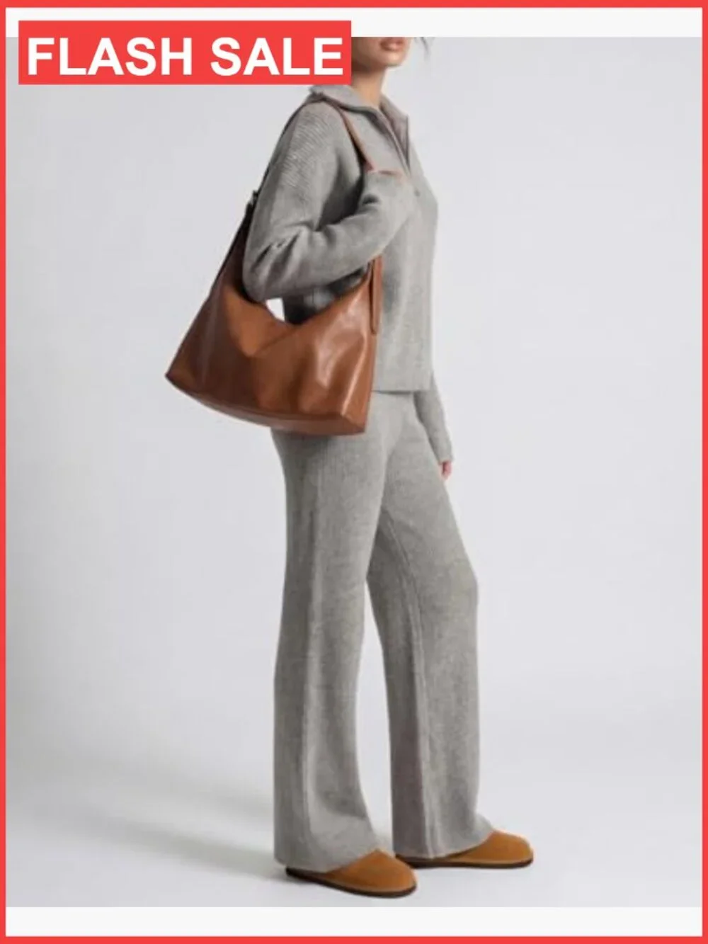 Slouchy Hobo Bag - Crossbody Shoulder Purse - Soft Vegan Leather with